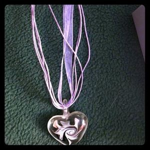 💎 Glass Heart Necklace